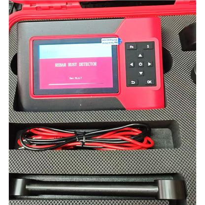 QIUSUO Rebar Rust Detector NDT Rebar Corrosion Tester With Measure Potential ±1000mV Accuracy ±1mV Distance 1-100cm Measure Area 8100 m2 For Potential Test of Concrete Rebar Corrosion Detector