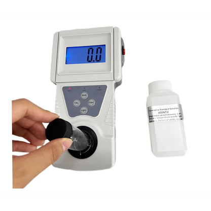 QIUSUO Water Turbidity Meter Turbidity Tester with Formazine Standard Turbidity Solution Minimum Indication 0.01NTU Measurement Range 0-20 NTU for Testing Low Turbidity of Liquids