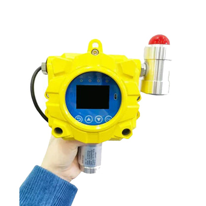 QIUSUO NO Gas Detector Wall-mounted Nitric Oxide Gas Detector with Resolution 1ppm L-alarm 50ppm H-alarm 150ppm Accuracy ≦ 5% F.S Range 0-250ppm  High Precision and Real Data  ABS Material Waterproof