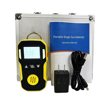 QIUSUO NH3 Detector Portable Ammonia Monitor  with Range 0-100ppm Resolution 1ppm Accuracy ≦ 5% F.S.Aluminum Shell material  ABS Material Waterproof for Combustible and Toxic Gas Leakage Detection Test