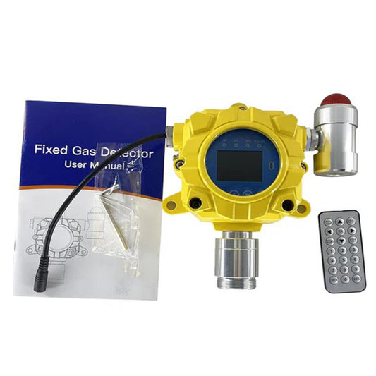 QIUSUO Wall-mounted NH3 Detector Ammonia Tester with L-Alarm 10ppm H-Alarm 20ppm Range 0-100ppm Resolution 1ppm Accuracy ≦ 5% F.S for Combustible and Toxic Gas Leakage Detection Test