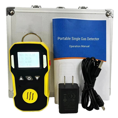 QIUSUO Nitrogen Gas Detector Portable N2 Gas Monitor with Range 70%- 100%vol Resolution 0.1vol Accuracy ≦ 5% F.S Continuously High Precision and Real Data High-Strength Explosion Proof