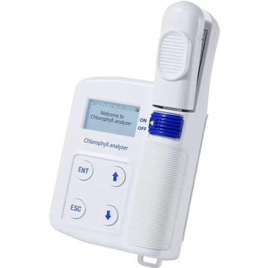 QIUSUO Chlorophyll Content Meter Chlorophyll Content Measurement with Chlorophyll Measuring Range 0.0-99.99SPAD Nitrogen Content Measuring Range 0.0-99.99mg/g Leaf Temperature Measuring Range -10-99.9℃