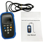 QIUSUO Triaxial Fluxgate Magnetometer Handheld Three-Axis Fluxgate Magnetometer with Range 0 to 2000μT Accuracy 2% Resolution 200nT Unit Switch μT mG Measuring XYZ Component Vector Synthetic Value