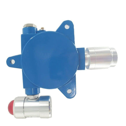 QIUSUO Hydrogen Cyanide Gas Detector HCN Gas Detector with Measuring Range 0 to 50ppm Resolution 0.1ppm Wall-Mounted 4-20mA and RS485 Input Explosion-Proof Water-Proof for Combustible and Toxic Gas Leakage Detection