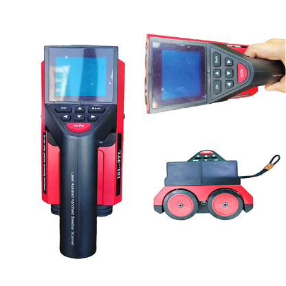 QIUSUO Integrated Rebar Detector Rebar Locating Equipmen twith Thickness Testing Section Scanning and Grid Scanning Data Storage Function Bar Diameter Φ6mm～Φ50mm for Measure Steel Protective Layer Thickness
