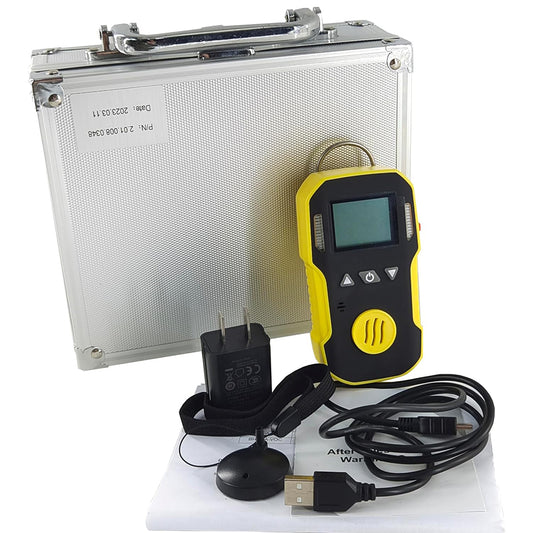 QIUSUO Portable Sulfur Dioxide Gas Detector with Measuring Range 0 to 20ppm Resolution 0.1ppm L-Alarm 5ppm H-Alarm 10ppm Advanced MCU Control with Low Power Consumption