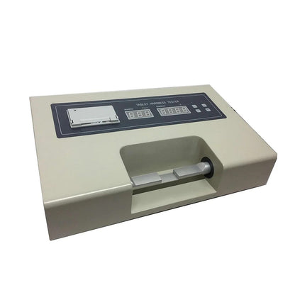 QIUSUO Digital Tablet Hardness Tester Automated Tablet Tester with Intelligent Automatic Printing Hardness Range 2～200N Accuracy ±1.5% Max Number in Each Group ≤100P Automatically Zero After Warming Up