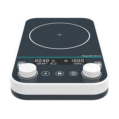 QIUSUO 2L Magnetic Stirrer Digital Magnetic Stirrer with Panel Material Tempered Glass Brushless Motor Max Capacity 2L Speed Range 50-1500rpm One-click Switch Between Clockwise and Counterclockwise Panel Material Tempered Glass
