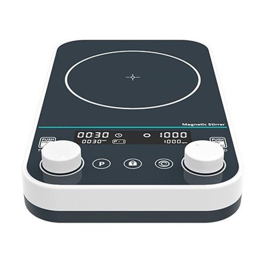 QIUSUO Lab Magnetic Stirrer 2L Laboratory Magnetic Stirrer with Max Capacity 2L Speed Range 50-1500rpm Panel Material Tempered Glass Workplate Size 160*160mm One-click Switch Between Clockwise and Counterclockwise