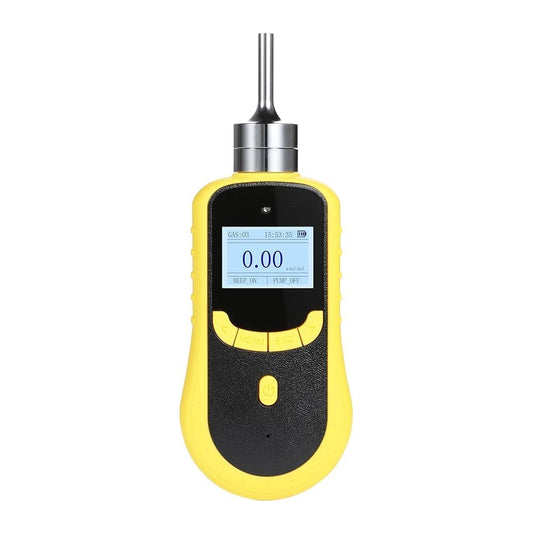 QIUSUO HCN Gas Detector Portable Hydrogen Cyanide Gas Detector with Accuracy ≤±3% F.S.Resolution 0.01ppm Measuring Range 0-50ppm Over 100,000 Sets Of Stored Data Sound Light and Vibration Alarms Principle Electrochemical Built-in Micro Sampling Pump