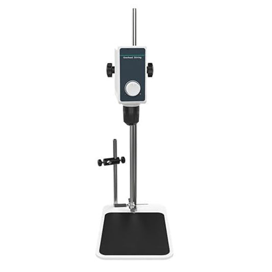 QIUSUO Electric Overhead Stirrer Overhead Mixer with RPM 200-1500rpm Clamping Diameter Range of Drill Chuck 1 - 10 mm Max Amount of Stirring(H2O) 5L Power 20W Brush Motor Overpower Protection