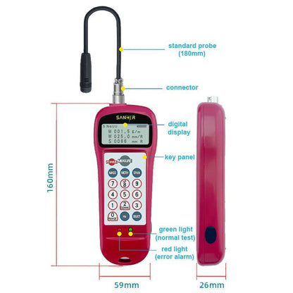 QIUSUO Belt Tension Meter Sonic Tension Meter Belt Tensiometer with Frequency Range 10Hz-5000Hz Tension Range 0.01-99900N LCD Backlit Display Automatic Sensitivity Calibration 500 Groups Storage Data for Most Belt Types