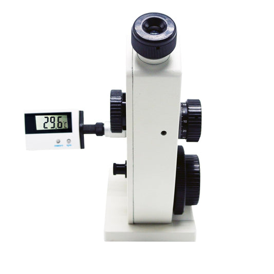 QIUSUO Abbe Refractometer Monochromatic Refractometer Lab Refractometers with Measuring Range 1.3000-1.7000nD 0.0-95% Brix Accuracy ±0.0002 Optical Index Plate Reading