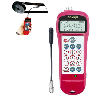 QIUSUO Belt Tension Meter Sonic Tension Meter Belt Tensiometer with Frequency Range 10Hz-5000Hz Tension Range 0.01-99900N LCD Backlit Display Automatic Sensitivity Calibration 500 Groups Storage Data for Most Belt Types