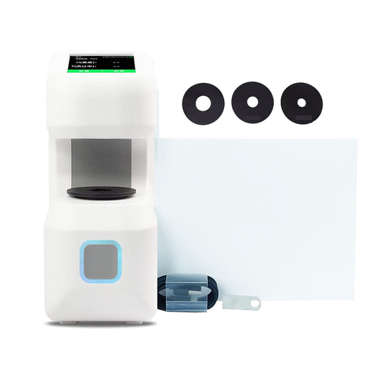 QIUSUO Three Apertures Haze Meter Light Transmittance Haze Meter Film Plastic Glass Hazemeter with Switchable 21mm 15mm 12mm Apertures Repeatability 0.02 for Haze Transmittance Test of Plastic Film