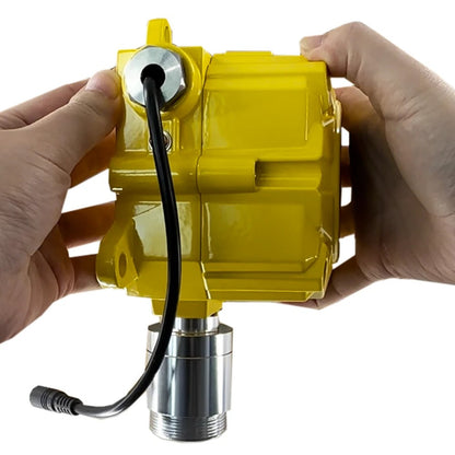 QIUSUO Fixed Nitrogen Gas Detector N2 Detector with Resolution 0.1vol Accuracy ≦ 5% F.S. Range 70%- 100%vol Wall-mounted Installation Method for Combustible and Toxic Gas Leak Detection
