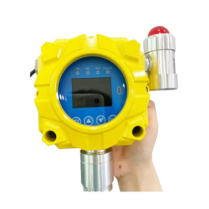 QIUSUO Hydrogen Cyanide Gas Detector Fixed Gas Detector with Accuracy≦ 5% F.S Resolution 0.1ppm Range 0-50ppm Adopts Advanced Catalytic Gas Sensor High Precision and Real Data