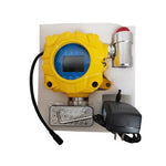 QIUSUO Wall-mounted Nitrogen Dioxid Gas Detector NO2 Gas Tester with Range 0-20ppm Resolution 0.1ppm L-alarm 5ppm H-alarm 10ppm Accuracy ≦ 5%  F.S High Precision and Real Data  ABS Material Waterproof