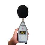 QIUSUO Class 1 Sound Level Meter Industrial Sound Level Meter with  Range 25dB(A)~140dB(A) 10 Hz~20 kHz Outputs AC DC RS 232 USB Integrating Time 1s~24h 8000 Groups Data Storage for Traffic Noise Measurment