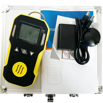 QIUSUO Hydrogen Cyanide Gas Detector Handheld HCN Gas Detector with Resolution 0.1ppm Accuracy≦ 5% L-alarm 5ppm H-alarm 10ppm Range 0-50ppm Explosive Proof Housing High Concentration Protection