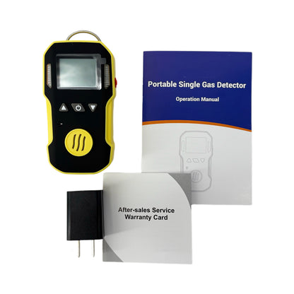 QIUSUO Hydrogen Cyanide Gas Detector Handheld HCN Gas Detector with Resolution 0.1ppm Accuracy≦ 5% L-alarm 5ppm H-alarm 10ppm Range 0-50ppm Explosive Proof Housing High Concentration Protection