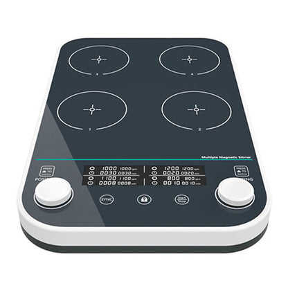 QIUSUO Multi-position Magnetic Stirrer Multipoint Magnetic Stirrers with Asynchronous Control One Touch Synchronization Number of Mixing Stations 4 Mixing Direction Clockwise