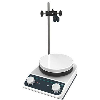 QIUSUO Heating Magnetic Stirrer Lab Magnetic Stirrer Hot Plate with Brushless Motor Speed Range 200-1500rpm Max Strring Capcacity 2L(H2O) Max Temp of Cpacity 260℃ Hot Plate φ135mm Stainless Steel Coating Accurate Temperature Control