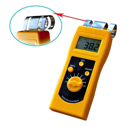QIUSUO Paper Moisture Tester Handheld Paper Moisture Analyzer with with Measuring Range 0-98% Resolution 0.1/0.01 for Corrugated Paper,Cartons,Paper Rolls,Etc