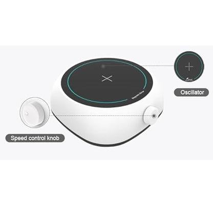 QIUSUO Mini Magnetic Stirrer Laboratory Magnetic Stirrers with Rotary Knob Working Plate Size 135 MM Speed 350-1800 rpm Durable Brushless Motor Stepless Speed Regulation Wide Speed Range Strong Magnetic Field