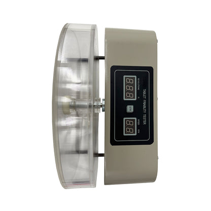 QIUSUO Friability Test Apparatus Single Drum Friability Tester with Diameter of Turntable Cylinder Φ286mm Depth of Turntable Cylinder 39mm Range of Turning Circles 100 Circles Inner Single-Channel Single-Tube