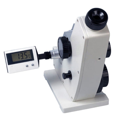 QIUSUO ABBE Brix Refractometer Lab Refractometer with Accuracy ±0.0002 Measuring Range 1.3000-1.7000 nD 0.0-95% Brix Optical Equipment for The Field Of Sugar Beverage Petroleum Food Chemical
