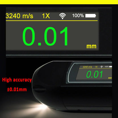 QIUSUO Pen-type Electromagnetic Ultrasonic Thickness Gauge Non-Contact Electromagnetic Ultrasonic Thickness Measurement Device with Sampling Rate 80Msps Bandwidth 2.5Mhz～6Mhz USB Interface for Measure Metal Or Magnetic Materials Accuracy ±0.01mm