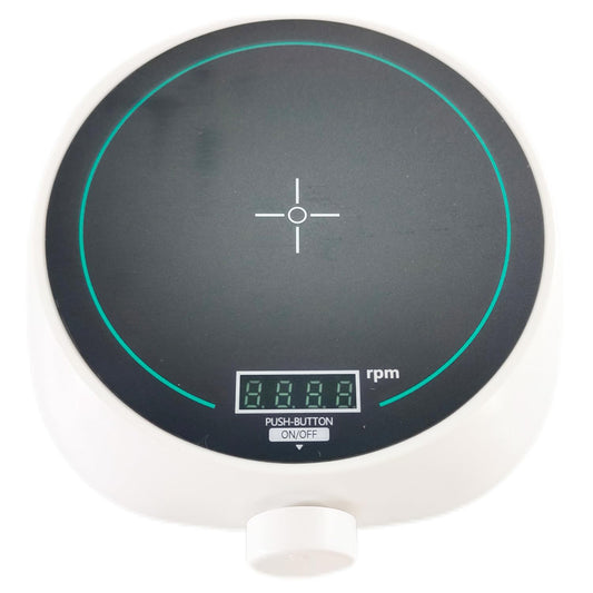 QIUSUO Mini Magnetic Stirrer Magnetic Mixer with Brushless Motor Working Plate Size 135 MM Speed 200-2000 rpm Rotary Knob LCD Display Strong Magnetic Field Max Stirring Volume 2L(H2O) Shell Protection Level IP42