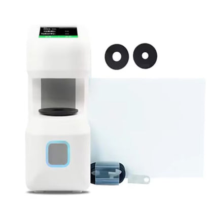 QIUSUO Digital Two Apertures Haze Meter Haze and Transmittance Measurement with Aperture 21mm 15mm Geometry 0/d 2.8 Inch Touch ScreenUSB Interface High Precision High Stability Sample Size Thickness≤40mm for Film Glasses Haze Transparency Test