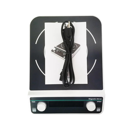 QIUSUO 5L Magnetic Stirrer Large Volume Magnetic Stirrer with Brushless Motor Button and Knob Control Max Stirring Volume 5L Magnet Size Range 40MM Timing 1min - 23h59min Range of RPM 50-1500rpm