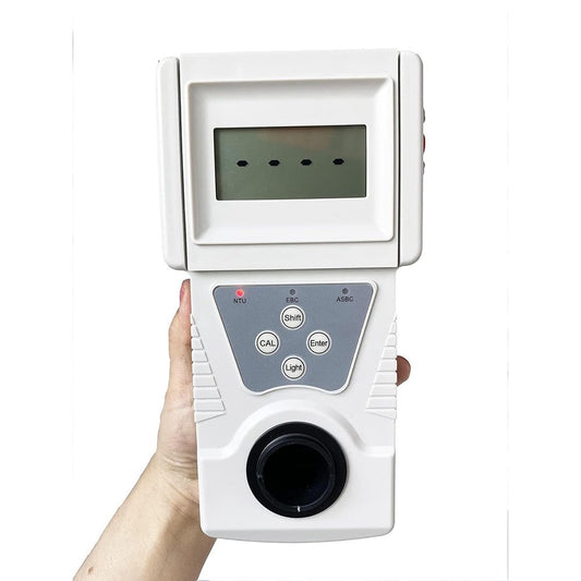 QIUSUO Water Turbidity Meter Turbidity Tester with Formazine Standard Turbidity Solution Minimum Indication 0.01NTU Measurement Range 0-20 NTU for Testing Low Turbidity of Liquids