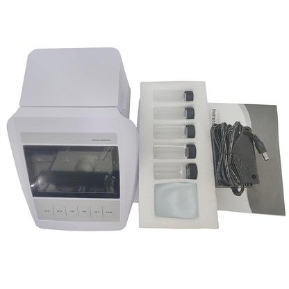 QIUSUO Benchtop Multiparameter Turbidity Meter Kit Desktop Turbidity Meter Kits with Turbidity Range 0~2000 NTU/FNU 0~500 EBC 0~9999 ASBC 7 Point Calibration 4 PCS Liquid Solutions ISO 7027 TSS Test Mode Suspended Particle Test