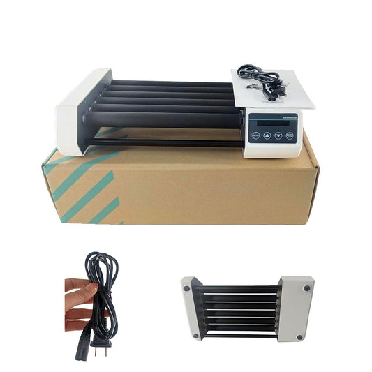 QIUSUO Roller Mixer Test Tube Roller Mixer with Speed 20-80 rpm 6 Rollers Horizontal Rolling Specs φ6 - 34mm Max Capacity 12*50ml Centrifuge Tube/0.6kg Rocking And Rolling Motions