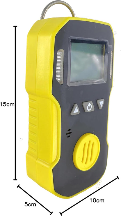 QIUSUO Benzene Portable Gas Detectors Handheld C6H6 Detector with H-alarm 50ppm L-alarm 20ppm Range 0-100ppm Low Power Consumption Response time T＜30s for Detection of Gas Concentration in Air