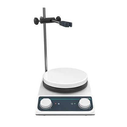 QIUSUO Heating Magnetic Stirrer Lab Magnetic Stirrer Hot Plate with Brushless Motor Speed Range 200-1500rpm Max Strring Capcacity 2L(H2O) Max Temp of Cpacity 260℃ Hot Plate φ135mm Stainless Steel Coating Accurate Temperature Control