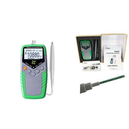 QIUSUO Portable Gaussmeter Digital Gauss Meter High Precision Gaussmeter with 1% Accuracy 0 to 2400mT 0 to 24000Gs