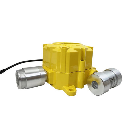 QIUSUO NO Gas Detector Wall-mounted Nitric Oxide Gas Detector with Resolution 1ppm L-alarm 50ppm H-alarm 150ppm Accuracy ≦ 5% F.S Range 0-250ppm  High Precision and Real Data  ABS Material Waterproof