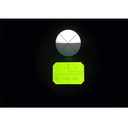 QIUSUO Lab ABBE Refractometer Monochromatic Refractometer with Refractive Index nD 1.3000-1.7000 Accuracy(nD) ±0.0002 Digital Thermometer for Sugar Food Chemical