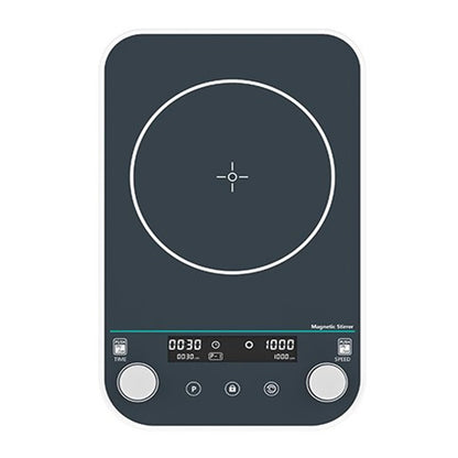QIUSUO 2L Magnetic Stirrer Digital Magnetic Stirrer with Panel Material Tempered Glass Brushless Motor Max Capacity 2L Speed Range 50-1500rpm One-click Switch Between Clockwise and Counterclockwise Panel Material Tempered Glass