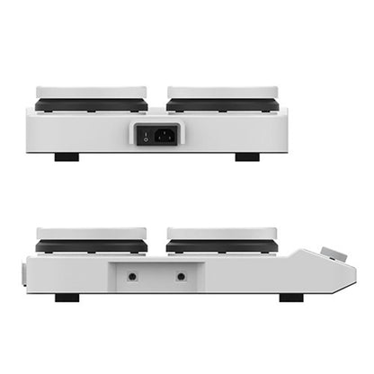 QIUSUO Multi-position Magnetic Stirrer Heating Magnetic Stirrers with Speed 50-1500rpm RPM Increment 10rpm Direction of Rotation Clockwise Max Stirring Volume 2L(H2O)*4 Pan size φ135mm²4