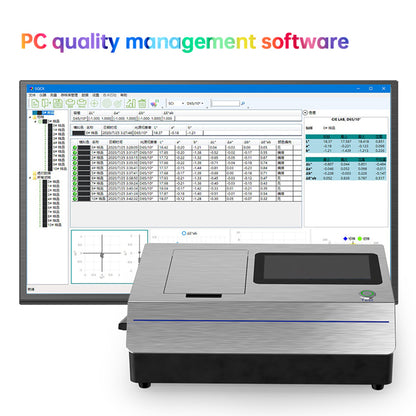 QIUSUO Liquid Color Meter Desktop Liquid Spectrophotometer with Colorimetric Values ΔE*ab within 0.015 Inter-Instrument Difference ΔE*ab within 0.25 Wavelength Range 360-780nm for Liquid Chromaticity Measurement