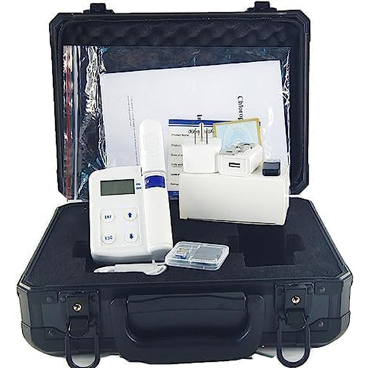 QIUSUO Plant Chlorophyll Meter Plant Nutrition Analyzer with Measuring Range Chlorophyll 0.0-99.99SPAD Nitrogen Content: 0.0-99.99mg/g Leaf Temperature -10-99.9℃ for Chlorophyll Content Nitrogen Content and Leaf Temperature