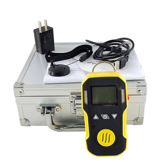 QIUSUO Benzene Detector Benzene Gas Monitor with Measurement Range from 0 to 100ppm Resolution 1ppm Advanced MCU Control with Low Power Consumption for Continuous Monitoring of Measurable Gases in Industrial Environments