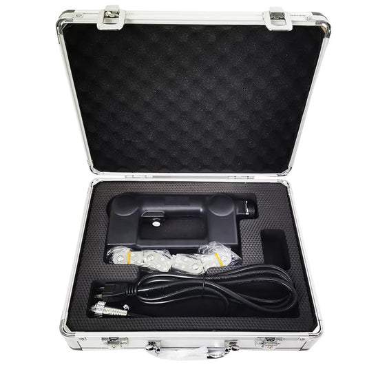 QIUSUO Portable Magnetic Particle Flaw Detector AC Magnetic Yoke Flaw Detector with Magnetic Pole Pitch 0-230mm Working Current AC 2.2A Lifting Force AC>4.5kg (44N) Electric Source AC110V 50/60Hz for Surface Defects NDT Magnetic Particle Testing